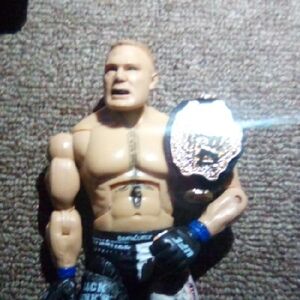 UFC Action Figure with Championship Belt - Black and Silver